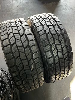 2 SEMI NEW LT 26565R18 COOPER DISCOVERER All Terrain tires for $300 installed and balance with Alignment . 265 65 18 265 65 R 18 26565R18 265/65/18 26