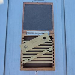 Machinist Parallels TiN Coat With Wood Box