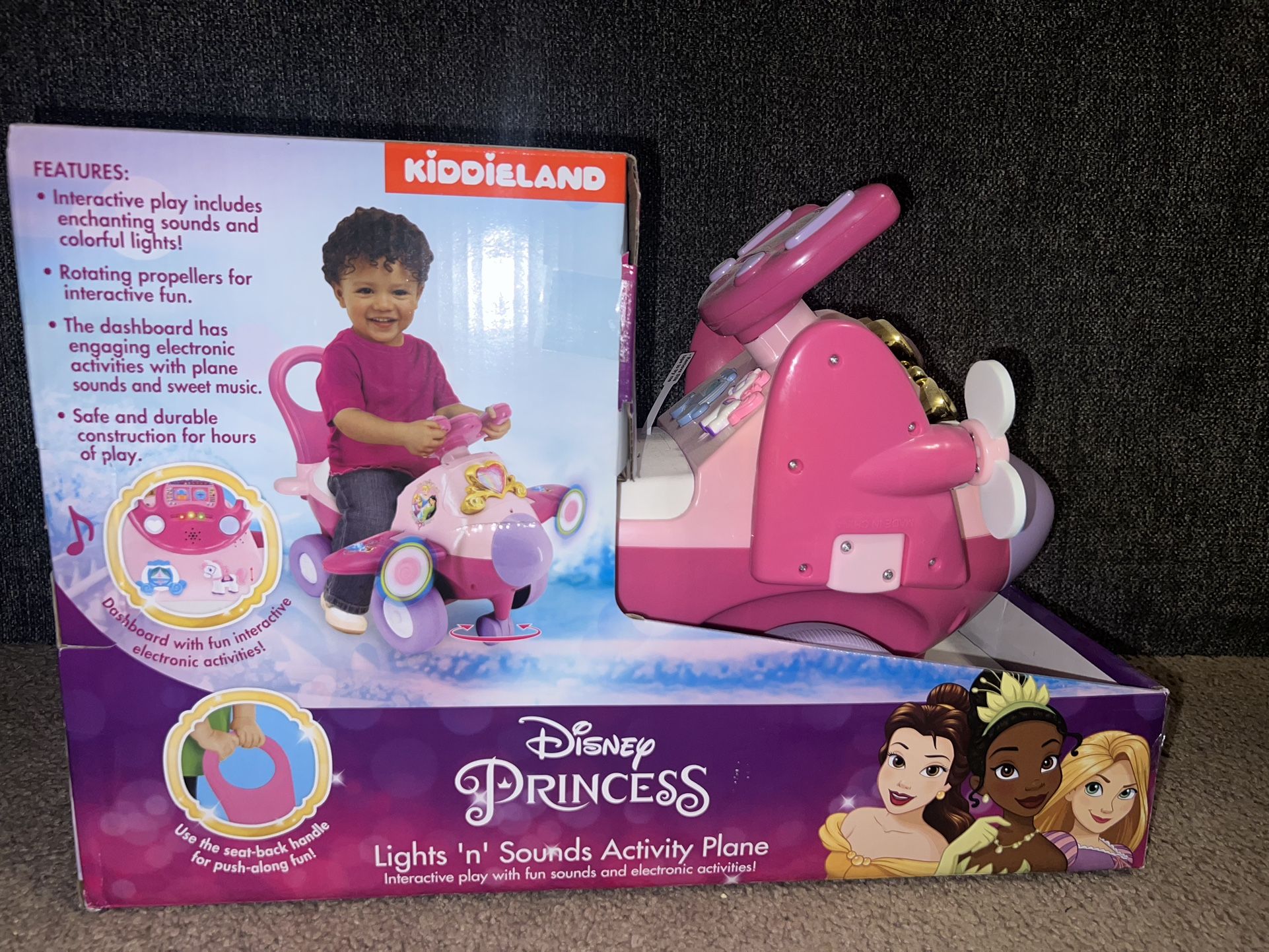 Kiddieland - Disney Princess Lights n Sounds Activity Plane