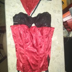 Black And Red Corset