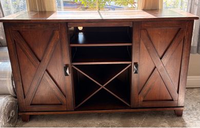 Farmhouse buffet/winerack