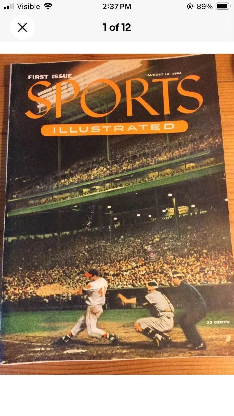 VINTAGE SPORTS ILLUSTRATED ~ 1950’s/60’s 🏃‍♂️ (EXCELLENT CONDITION) * Also FIRST ISSUE (AUG 16, 1954)