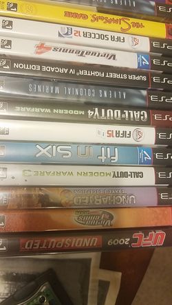 Ps3 games 18 games all in great conditions $5.each Or 80. For all .