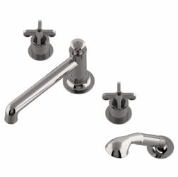 Waterworks Henry Concealed Tub Filler Handshower Cross Handles NEW IN BOX