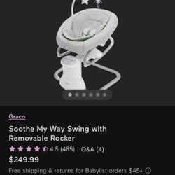 New Infant Swing And Bouncer 