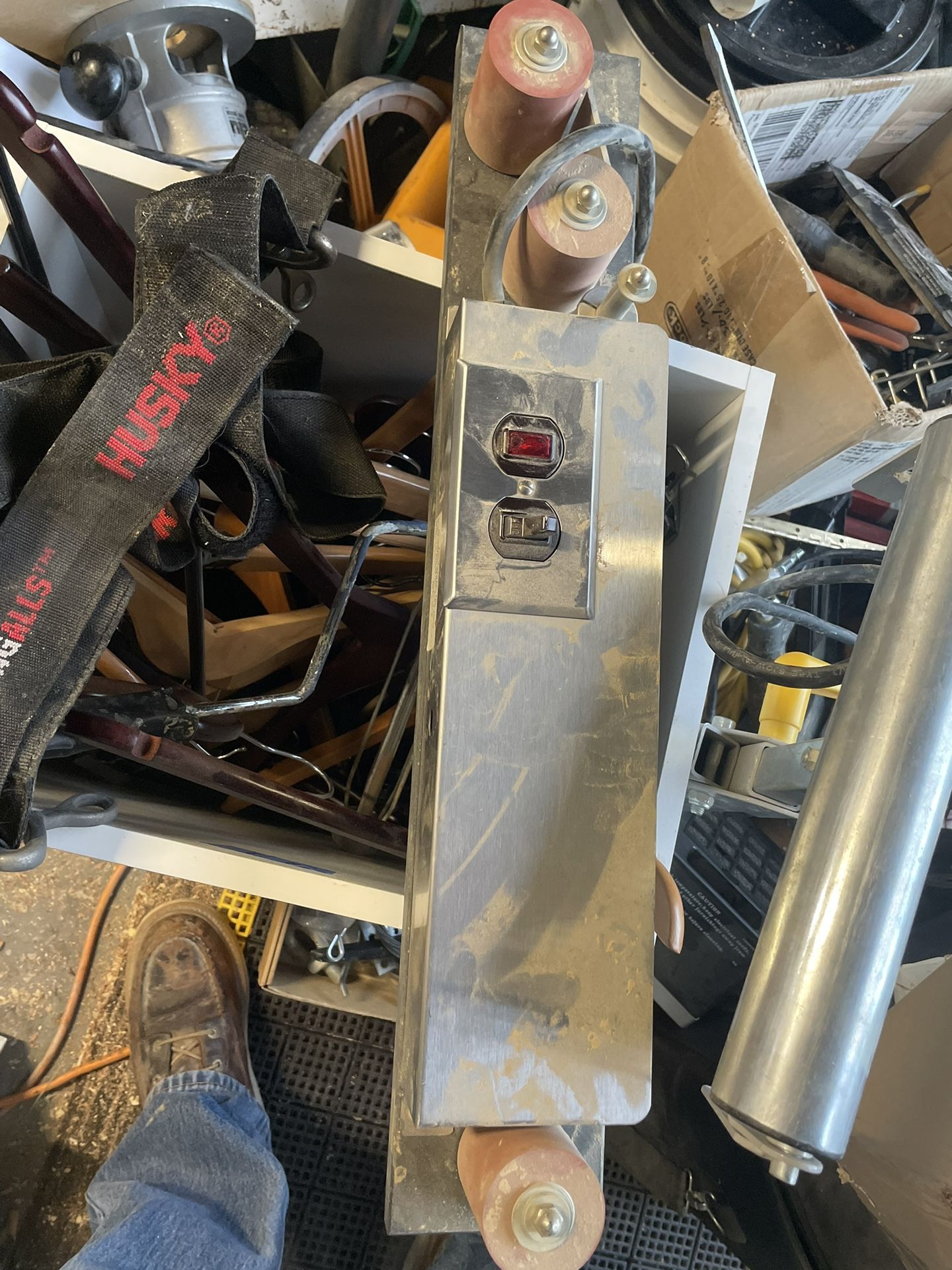Edge Bander Iron With Rollers And Guide