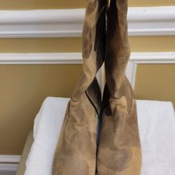 Donald Pliner "Hedda" Brown And Beige Knee High Boots Size 11
