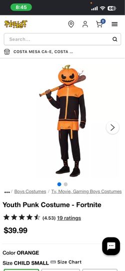 Fortnite Youth Punk Halloween Costume
