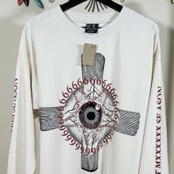 SAINT MICHAEL EYEBALL 23SS L/S T-SHIRT, Visit Our Profile For More Items Available !!!