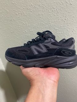 New Balance 990v6 Triple Black Youth Sz 3 Boys Low Top Running New no box