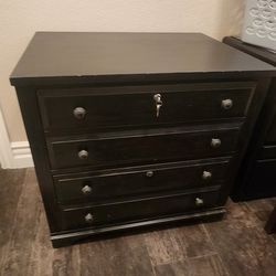 Nice Wood Locking File Cabinet