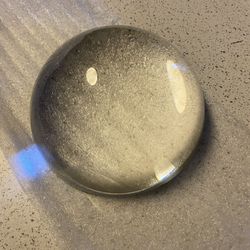 LONGWIN Crystal Dome Magnifier/Paperweight Reading Magnifying Glass-3.1 Inch