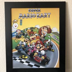 Pyramid America Nintendo Super Mario Kart Wall Frame