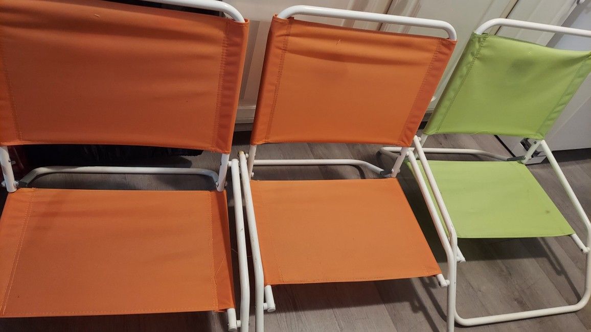 Three Beach Chair $25 All.,beach Umbrella $10 Each