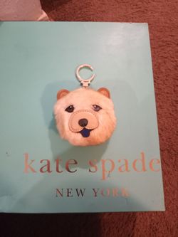Kate spade year of the dog key chain