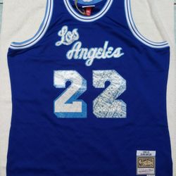 Mitchell &Ness Hardwood Classics NBA 75th Anniversary Elgin Baylor Lakers Swingman Jersey Men's Size 2XL