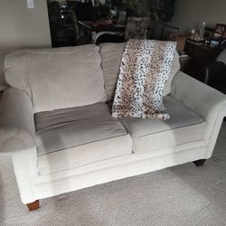 Loveseat and matching sofa