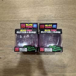  Needoh Nice Cube Glitter&Glow Swirl Super Solid Squish