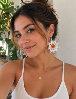 Sunflower earrings