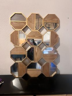 Mid century mod deco mirror