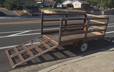Trailer, registered, plate & pink slip