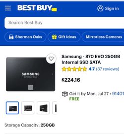 Samsung - 870 EVO 250GB Internal SSD SATA