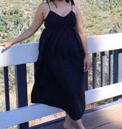 Black  Strap Maxi Dress