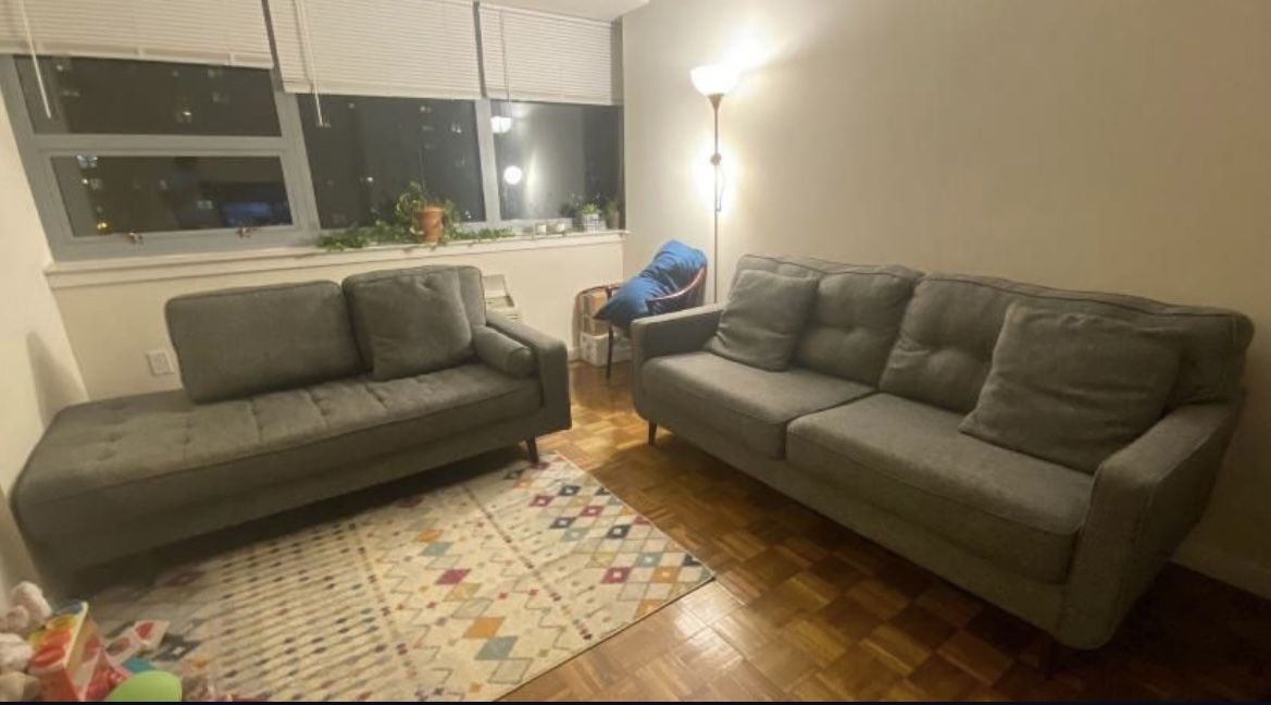Sofa Set With Two Side Tablets 