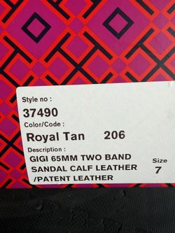 Tory Burch Royal Tan Size 7