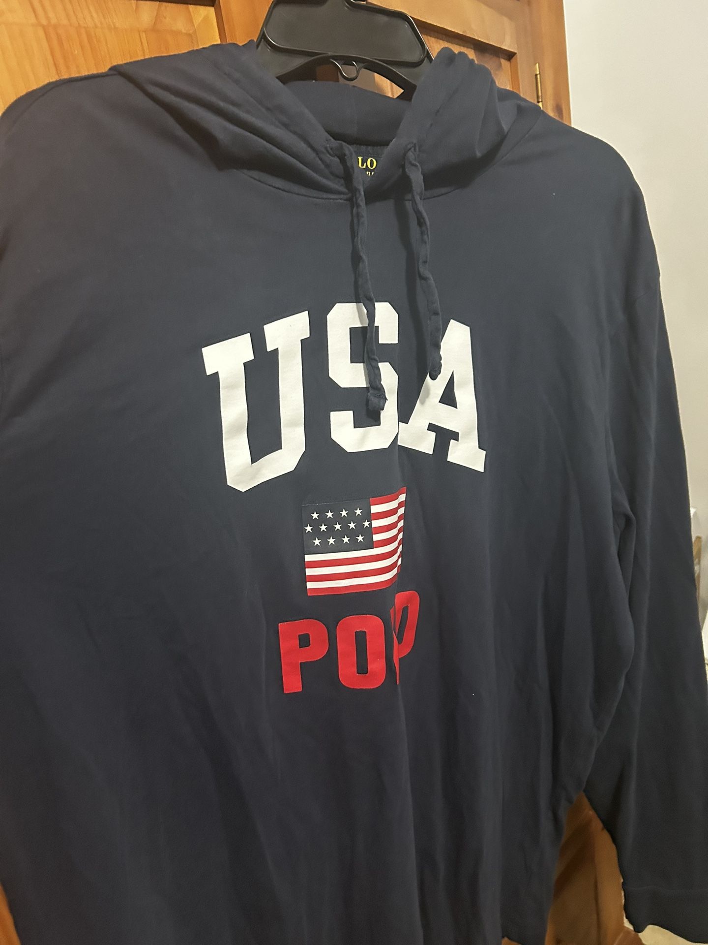 Ralph Lauren Polo Men’s USA Polo  Size XL Pullover Hoody 