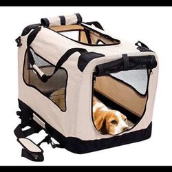 *NEW* (152) 2PET Foldable Dog Crate - Soft, Easy to Fold & Carry Dog Crate for Indoor & Outdoor Use - Comfy Dog Home & Dog Travel Crate - Strong Steel