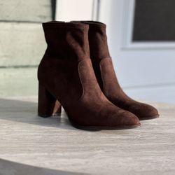 Marc Fisher Dark Brown Side Boots