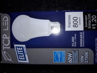 Brand new never opened still in box TCP Elite 10W Bulb that replaces 60W Incandescent Bulb