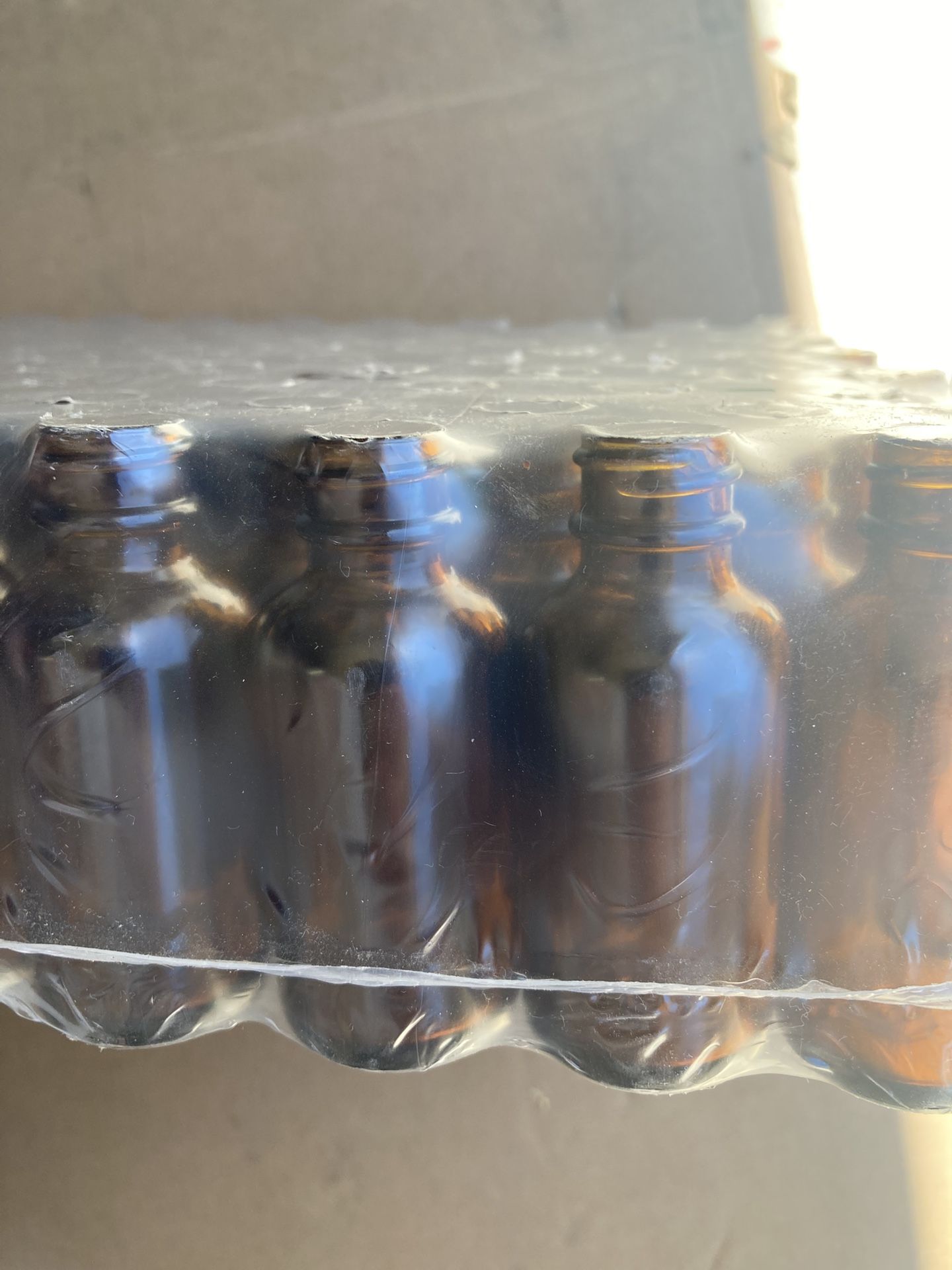 Amber Glass Bottles 120count