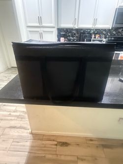 Large Black Insulated Tote Bag