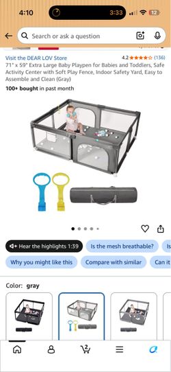 New XL Baby Playpen