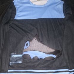 Air Jordan 13 Retro " University Blue And Black"