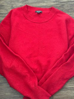 Wild Fable Red Knit Crewneck Sweater