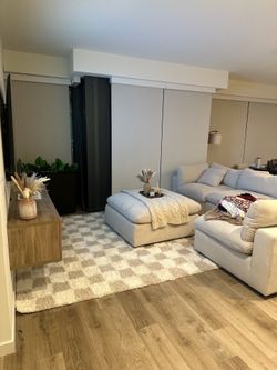 Sofa with ottoman
