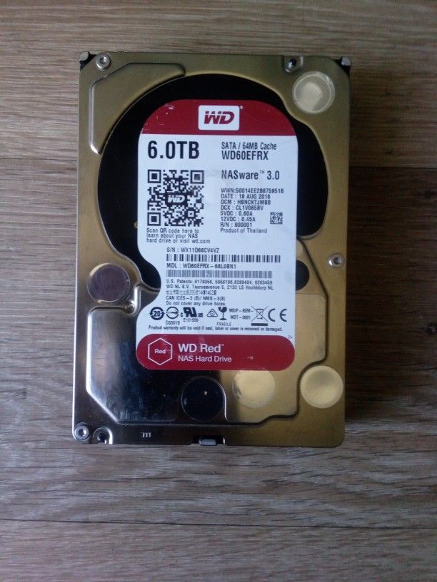 WD RED 6TB HDD