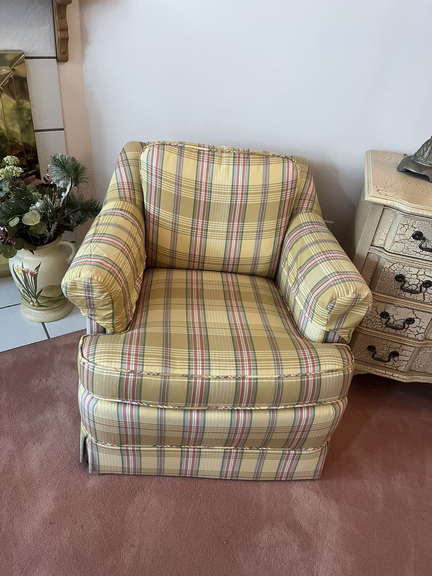 Plaid Armchair