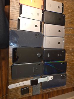 Phone lot locked or no power or cracked