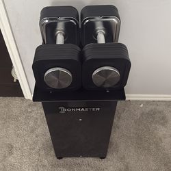 Ironmaster Dumbbells and Stand Brand New