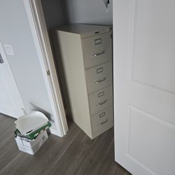 4 Section File Cabinet, With Lock & Key