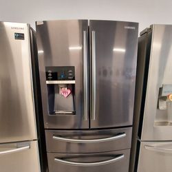 Samsung Stainless Steel 4-door French Door Refrigerator Used In Good Condition With 90days Warranty 