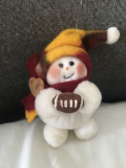 Football Christmas tree ornament