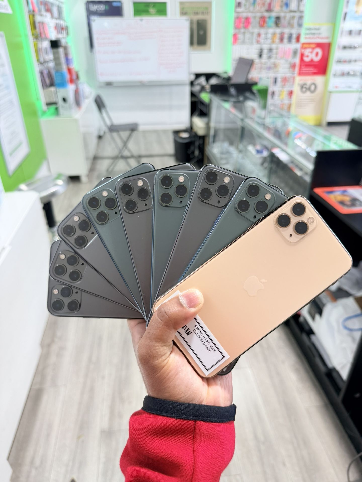 iPhone 11 Pro Max Unlocked 64GB $275 or $60 Down!