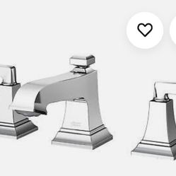 New in the box American standard town square lavatory faucet in polished nickel  with speed connect drain 