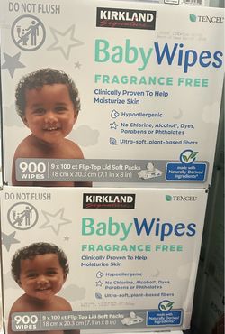 2 pack BabyWipes FRAGRANCE FREE (1800 wipes)
