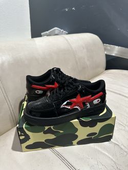 A Bathing Ape BAPE STA Black Red Shark